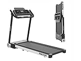 TECNOFIT - TFX 2.7 Slim Black and Silver - Tapis Roulant Salvaspazio Pieghevole e Autolubrificante con App Bluetooth Integrata - Colore Nero e Argento