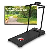 YM Tapis Roulant Elettrico Pieghevole, Tappeto Corsa MAXI (42 cm), MARCHIO ITALIANO, Telaio rinforzato, APP Kinomap Zwift Bitgym, Salvaspazio, 12 Programmi, Mod. NEXT 1000 Your Move ASSISTENZA ITALIA