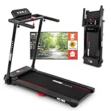 FITFIU Fitness MC-160 - Tapis roulant ultracompatto pieghevole, velocità massima 14km/h, superficie di corsa 40x100cm, potenza 1500w, 12 programmi di allenamento